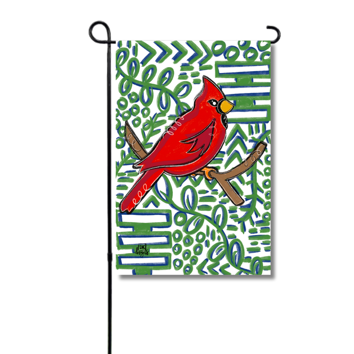 Cardinal Navy and Green Garden Glam