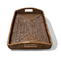Large Rectangular Morning Tray  -  20.5x13.5x3.5'H: Brown