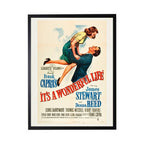 It'S A Wonderful Life Vintage Poster: Black Frame 2400-35 Za / 12" X 16"
