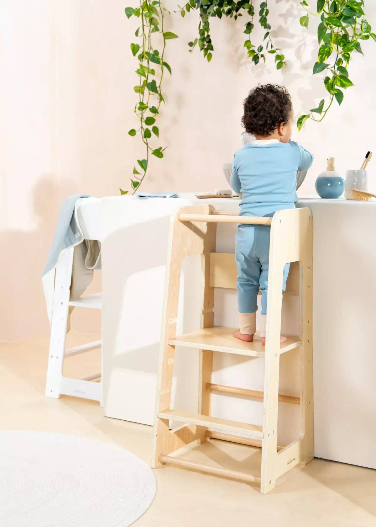 Educational Tower - Natural Wood