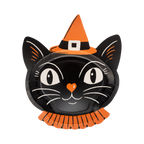 VHP1342 - Vintage Witchy Cat Plate