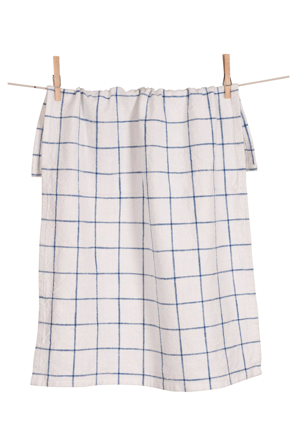 KAF Home Slubbed Lyon Farmhouse Kitchen Towel - 20" x 30": Blue