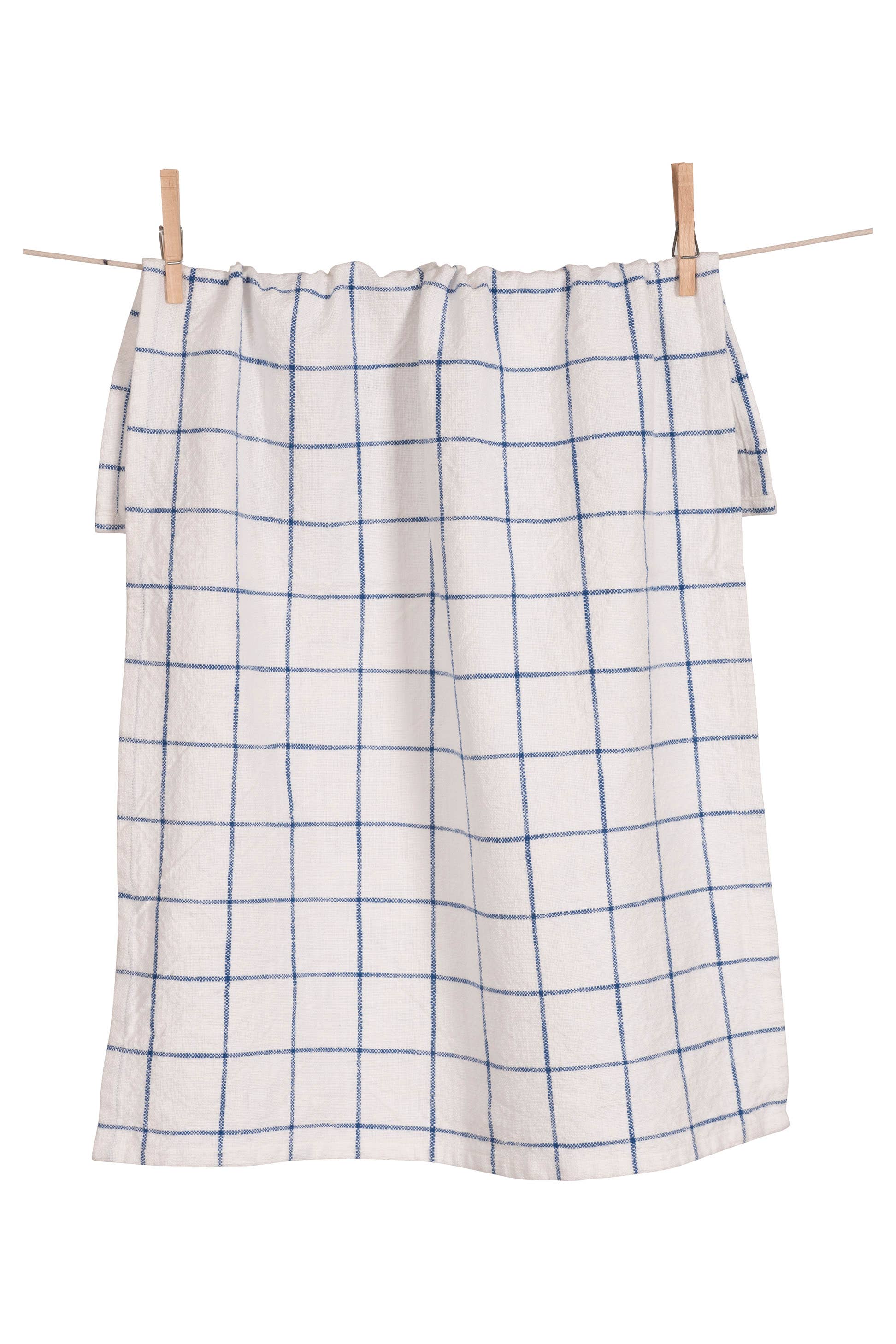 KAF Home Slubbed Lyon Farmhouse Kitchen Towel - 20" x 30": Blue