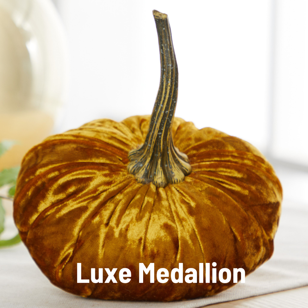 Pumpkin Large Velvet, Gold