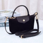 SD781 Penny Suede Mini Crossbody Bag: Burgudy