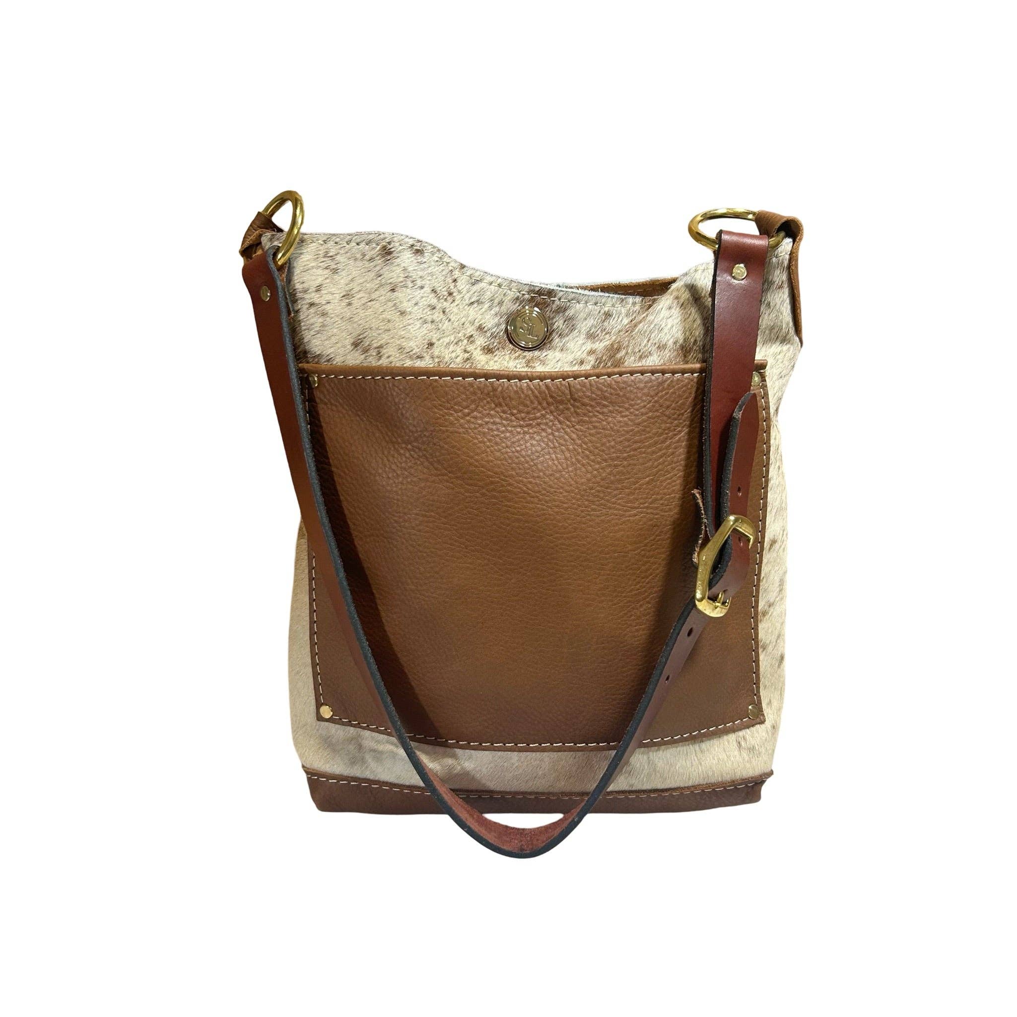 The Single Strap Small Square Tote: Aged Bourbon
