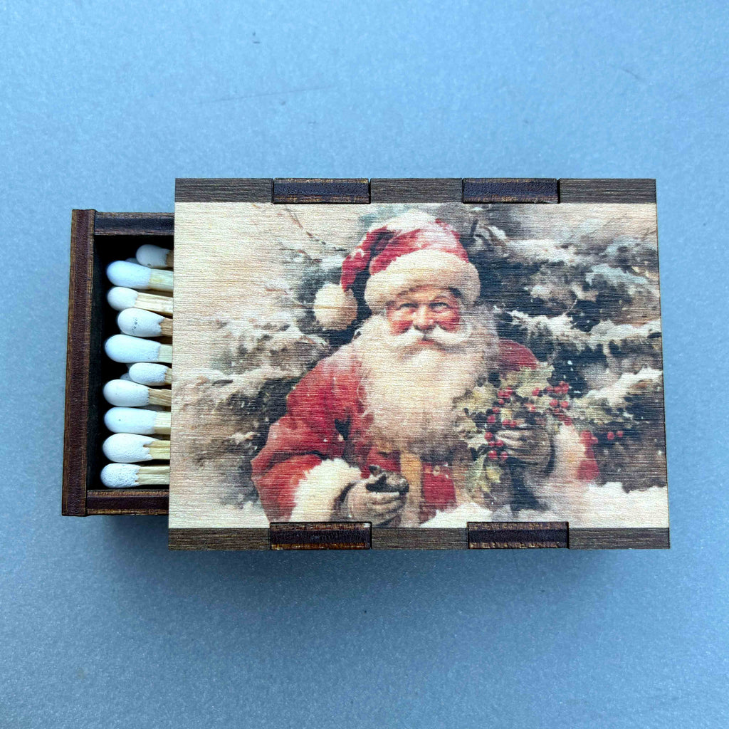 Matches • Christmas Santa Wooden Matchboxes • Home Decor