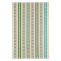 Long Slade Handwoven Cotton Rug | Teal: 2' x 3'