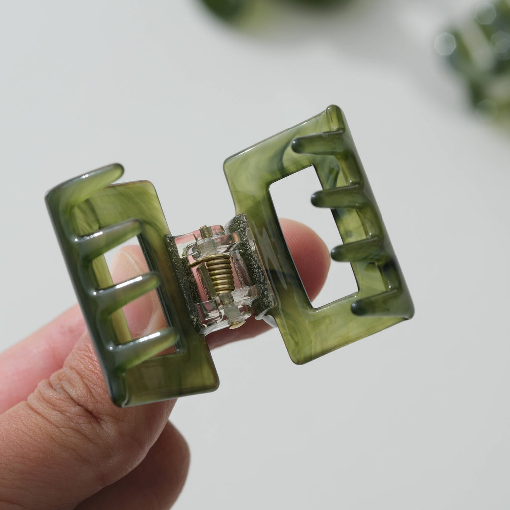 Jade Green Mini - Assorted Claw Clips: Assorted