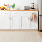 Cleo Machine Washable Rug | Cement: 4' x 6'