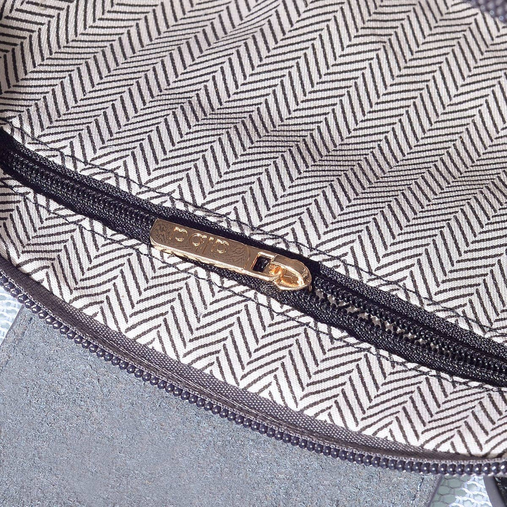 SD782  Britney Suede Double Handle Crossbody Bag: Black