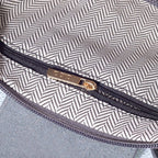 SD782  Britney Suede Double Handle Crossbody Bag: Black