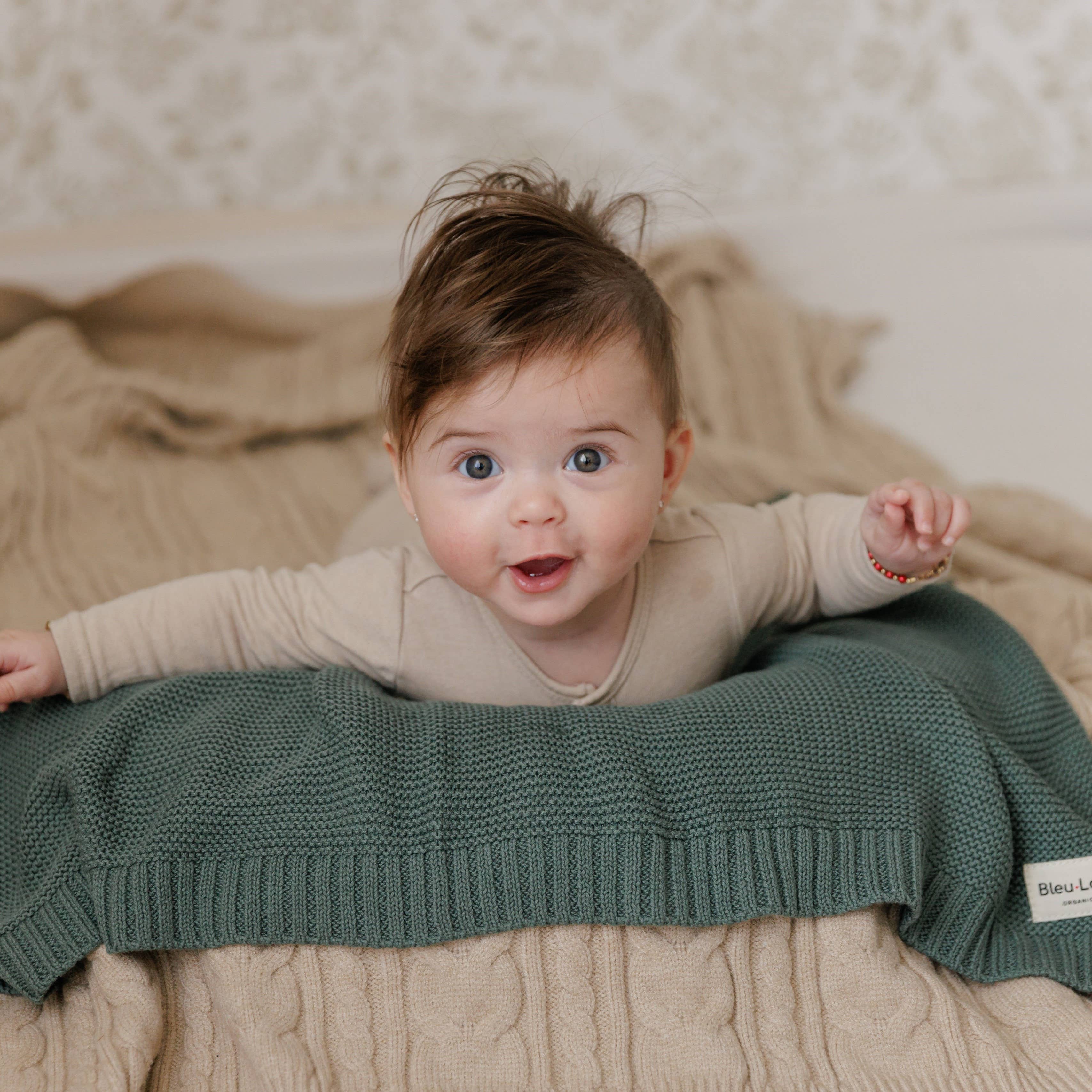 Baby Blanket: Hunter Green