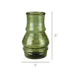 Val Vase, Green Glass