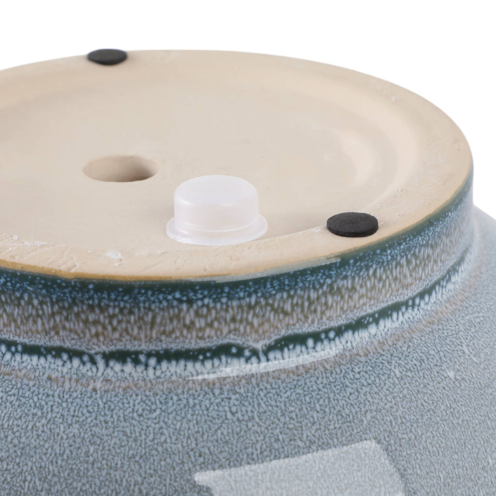 4" Ceramic Reactive Glazed Planters  Blue