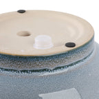 4" Ceramic Reactive Glazed Planters  Blue