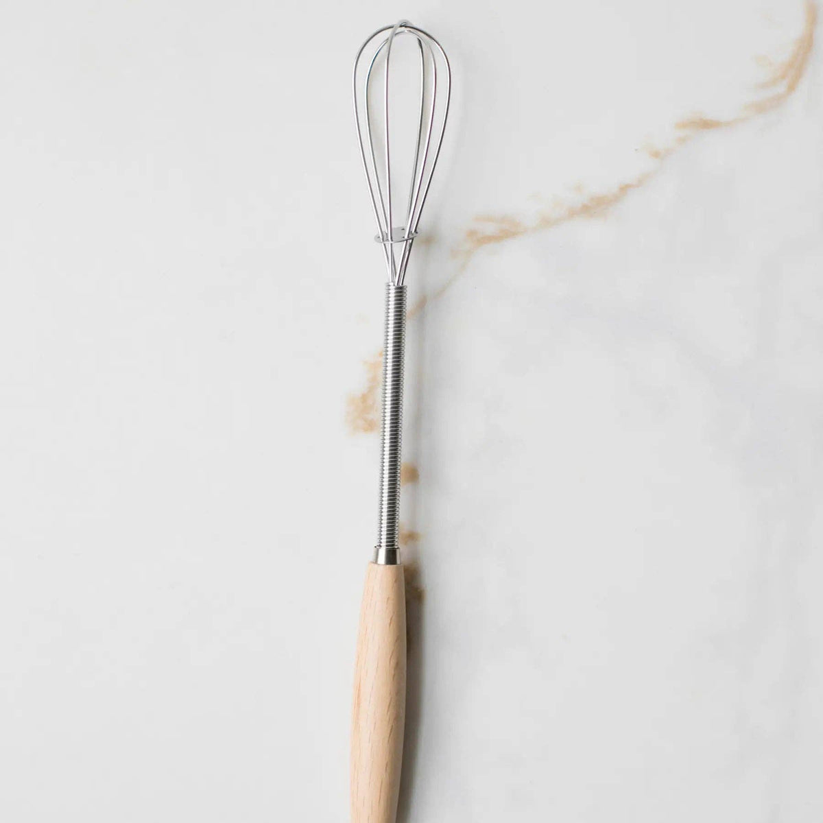 Vintage Mini Whisk with Wood Handle: YW - S