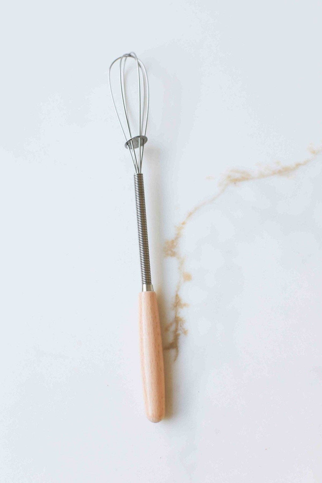 Vintage Mini Whisk with Wood Handle: YW - S