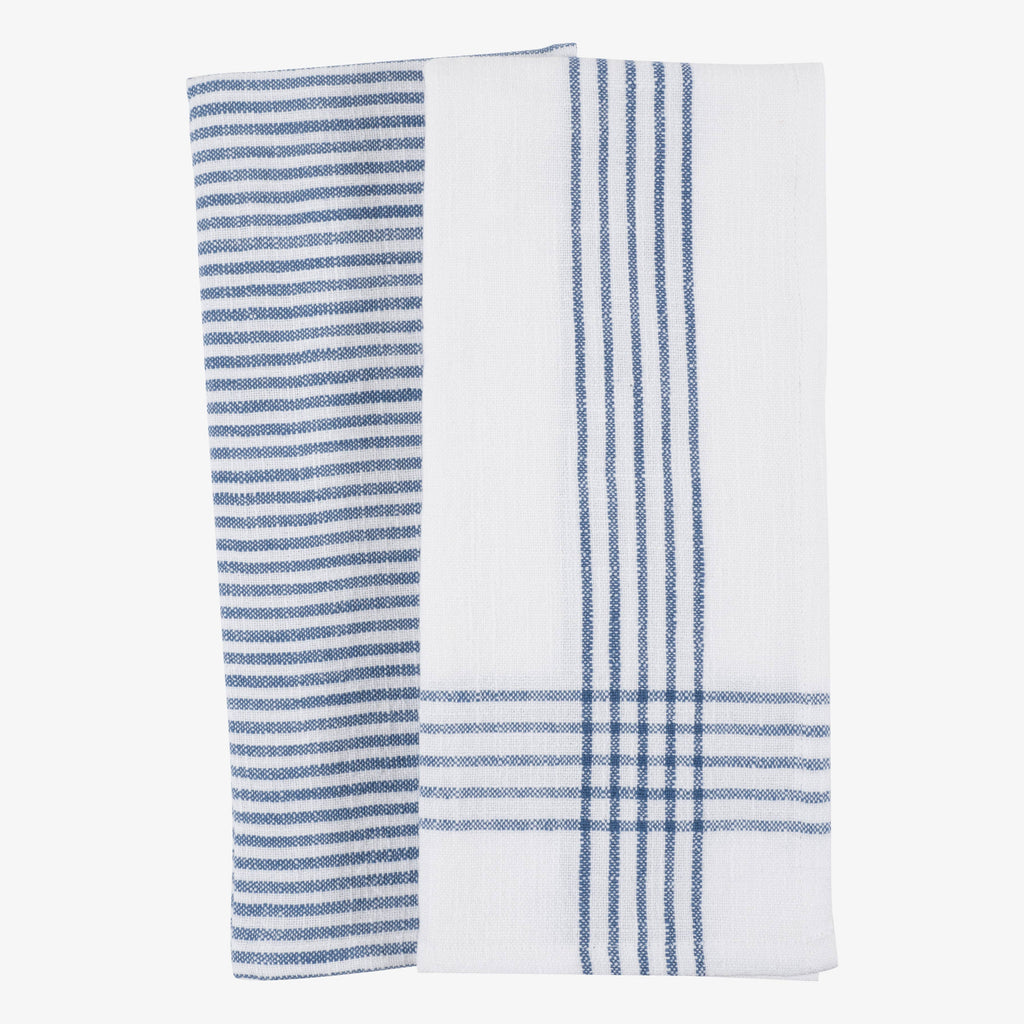 KAF Home Monaco Slubbed Kitchen Tea Towel - 18" x 28": Dutch Blue