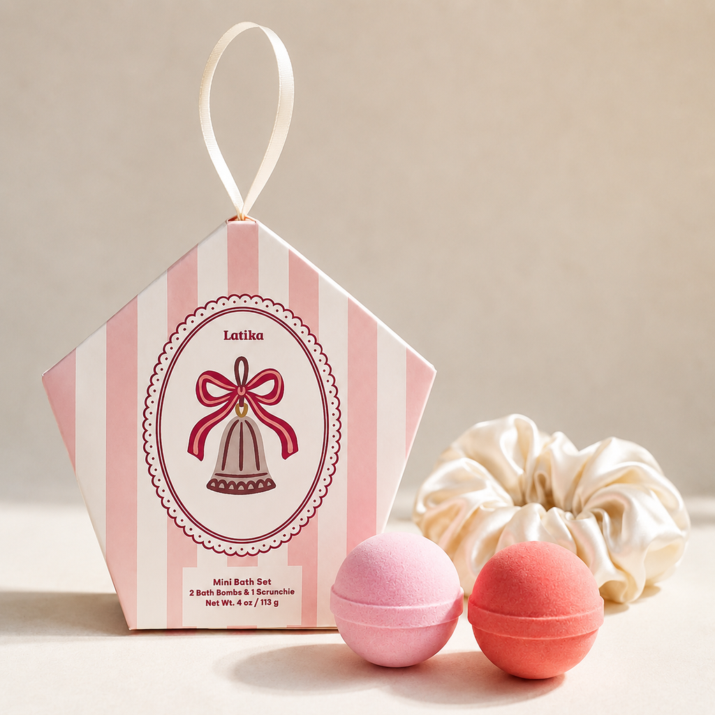 Mini Bath Bomb Gift Set -  Bell Christmas Stocking Stuffer
