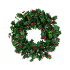 Holly Berry Wreath 24 Inch