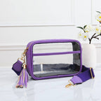 Game Day Stadium Rectangle Clear Bags: Navy
