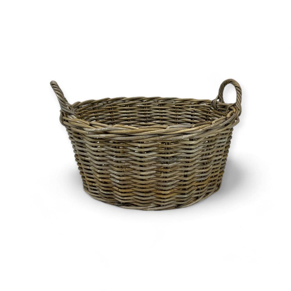Traditional Rattan Laundry Basket