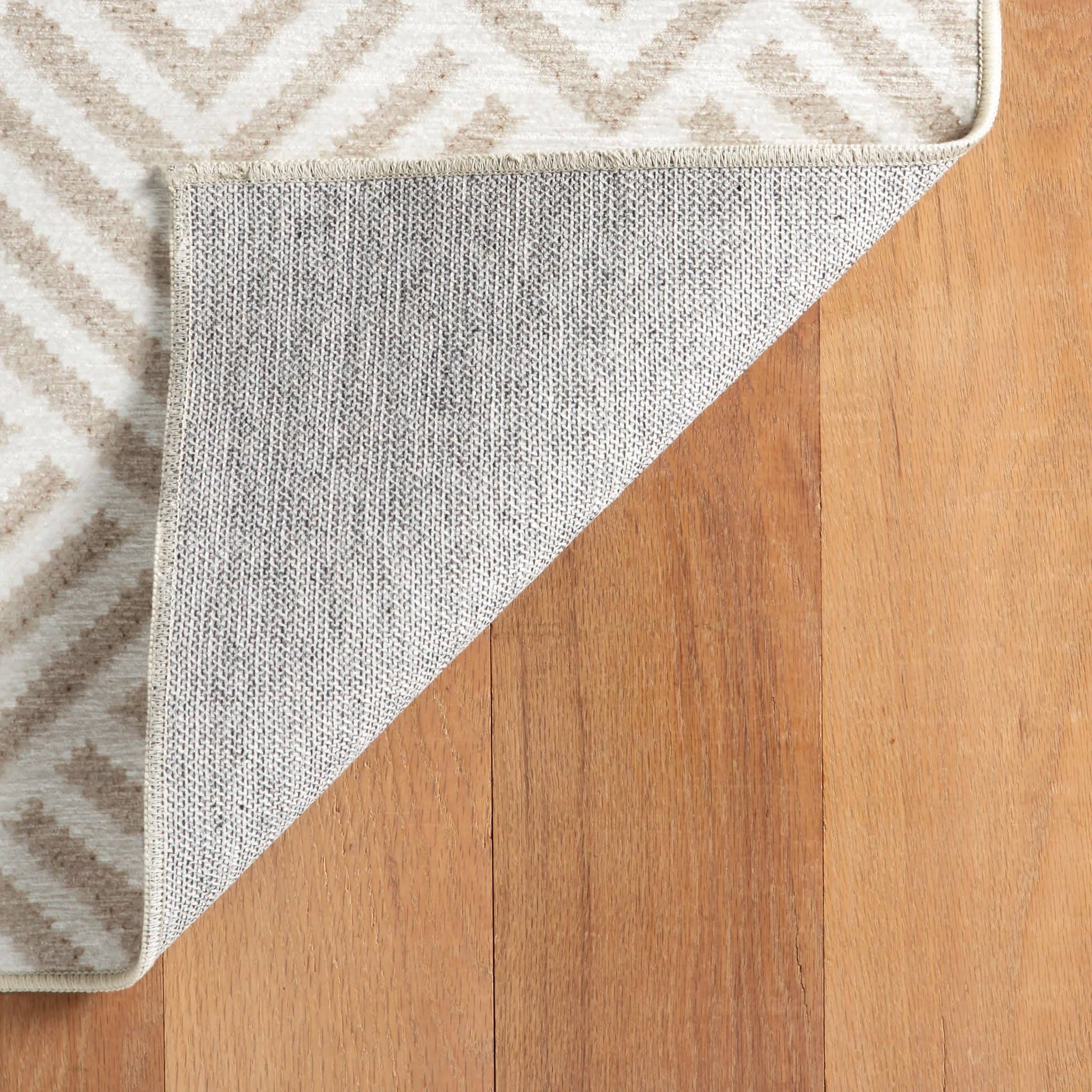 Cleo Machine Washable Rug | Cement: 4' x 6'