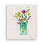 Wildflowers in a Mason Jar: Dishtowel