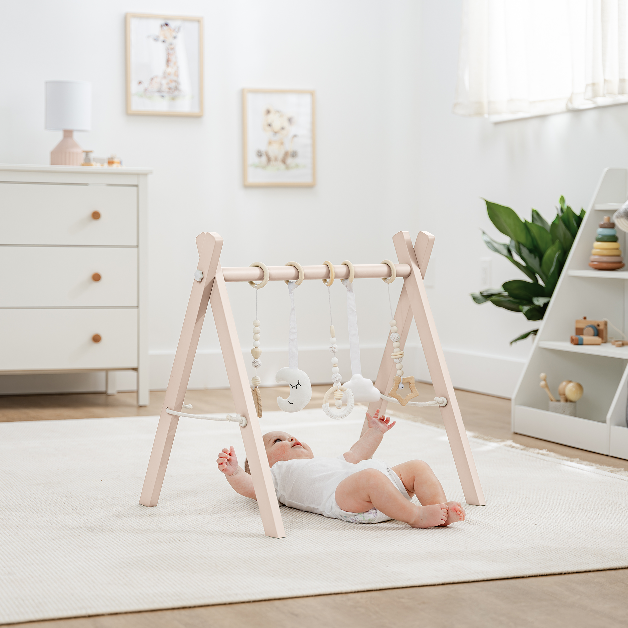 Sage :Wooden Baby Play Gym, Baby Activity Gym by Comfy Cubs: