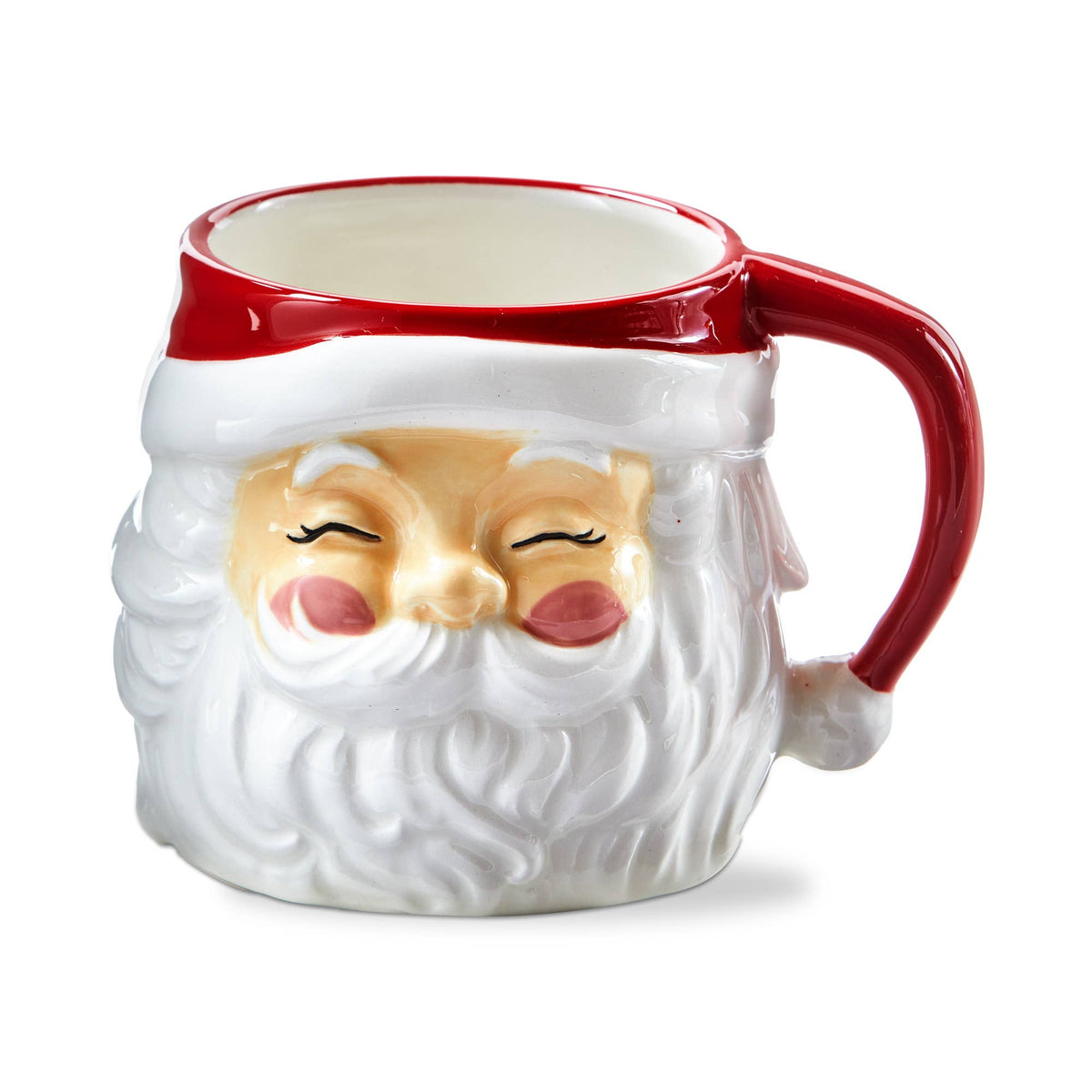 Vintage Santa Mug Multi Earthenware Christmas