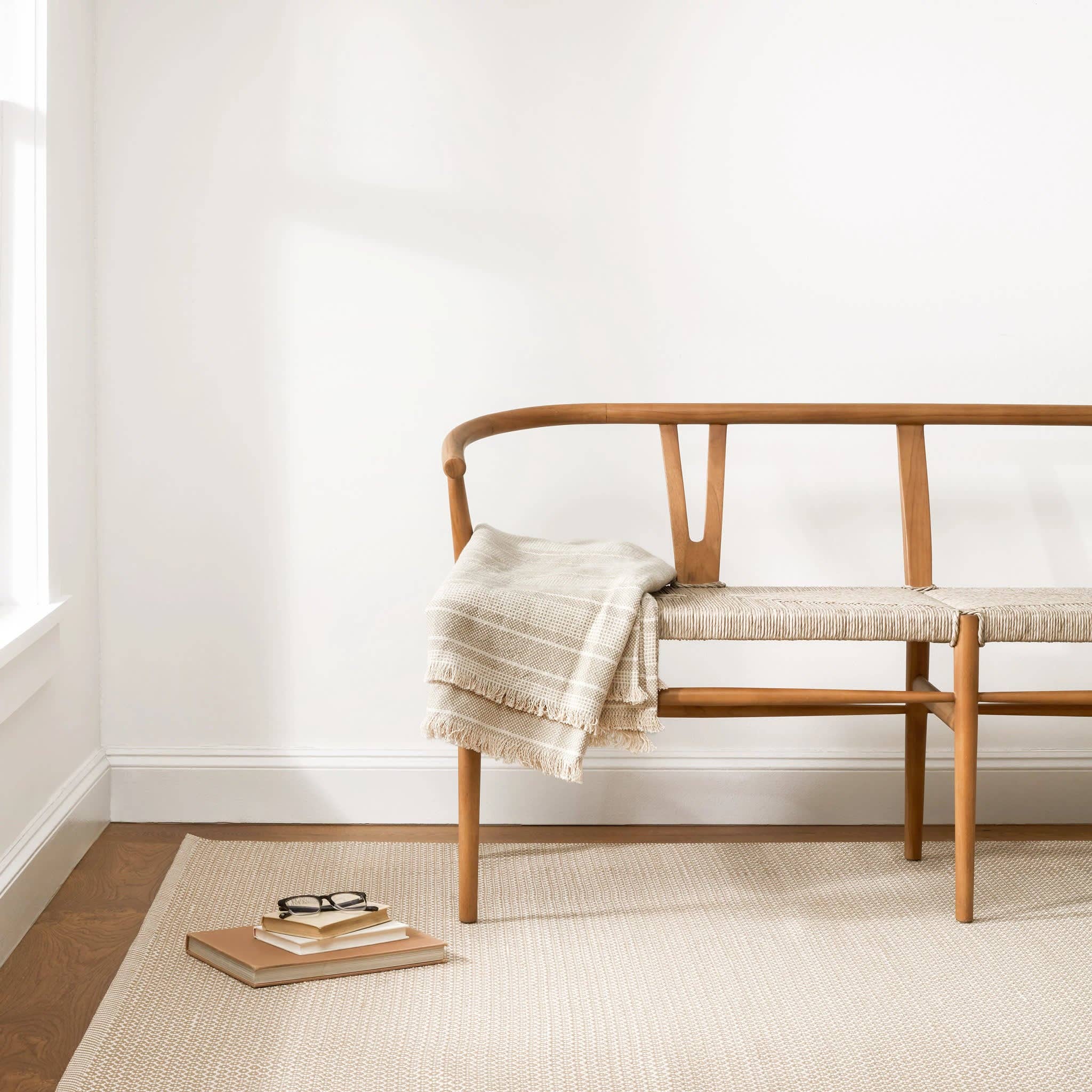 Finn Handwoven Indoor/Outdoor Rug | Khaki: 2' x 3'