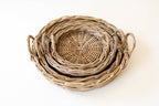 Rattan Round Tray: Large - 20" D