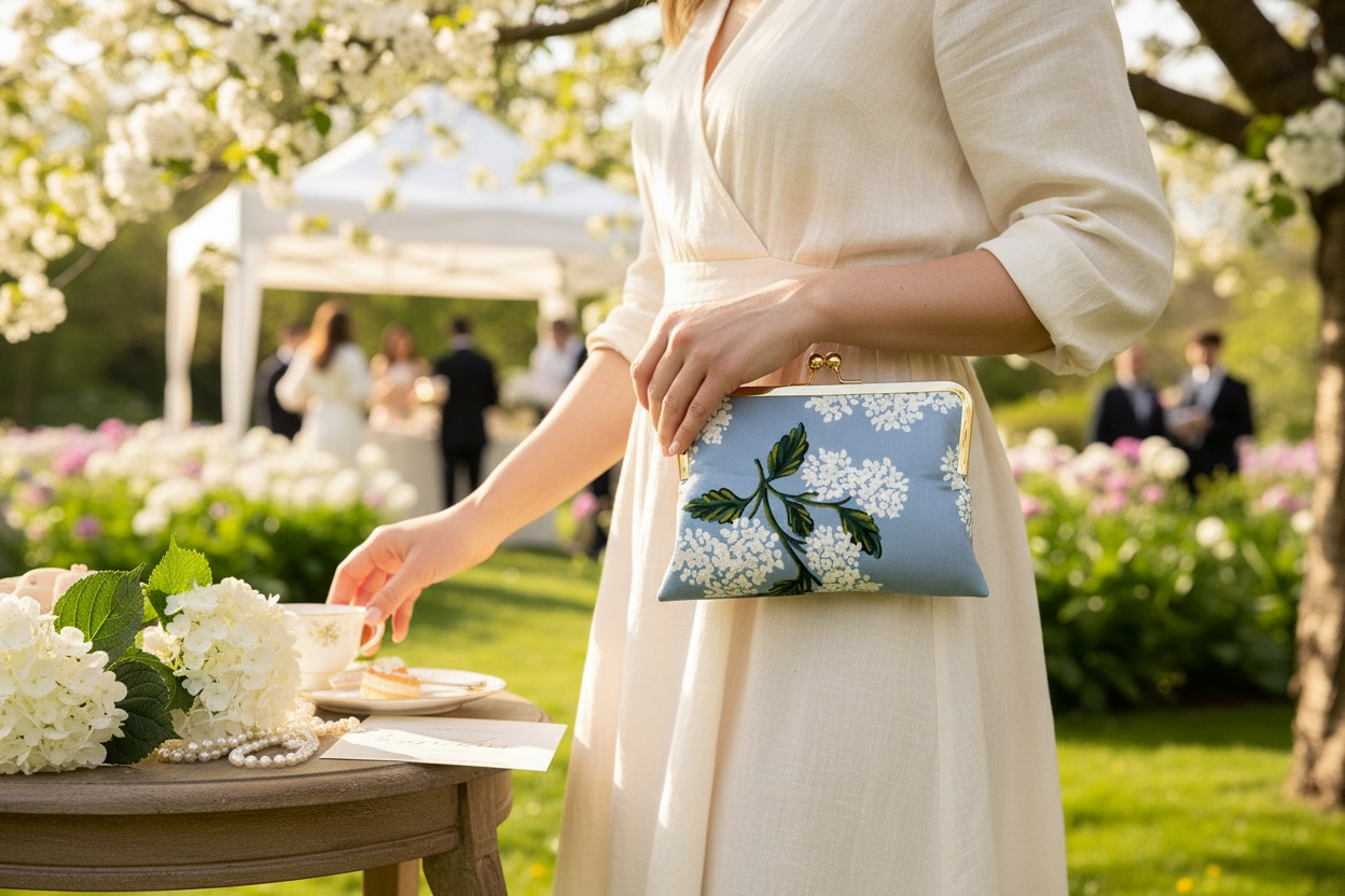 Hydrangea in Blue - Everyday Clutch