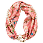 Luxe Pearl Scarf Necklace: AL