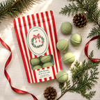 Mini Bath Bombs Gift Bag -Wreath Christmas Pine & Cedarwood