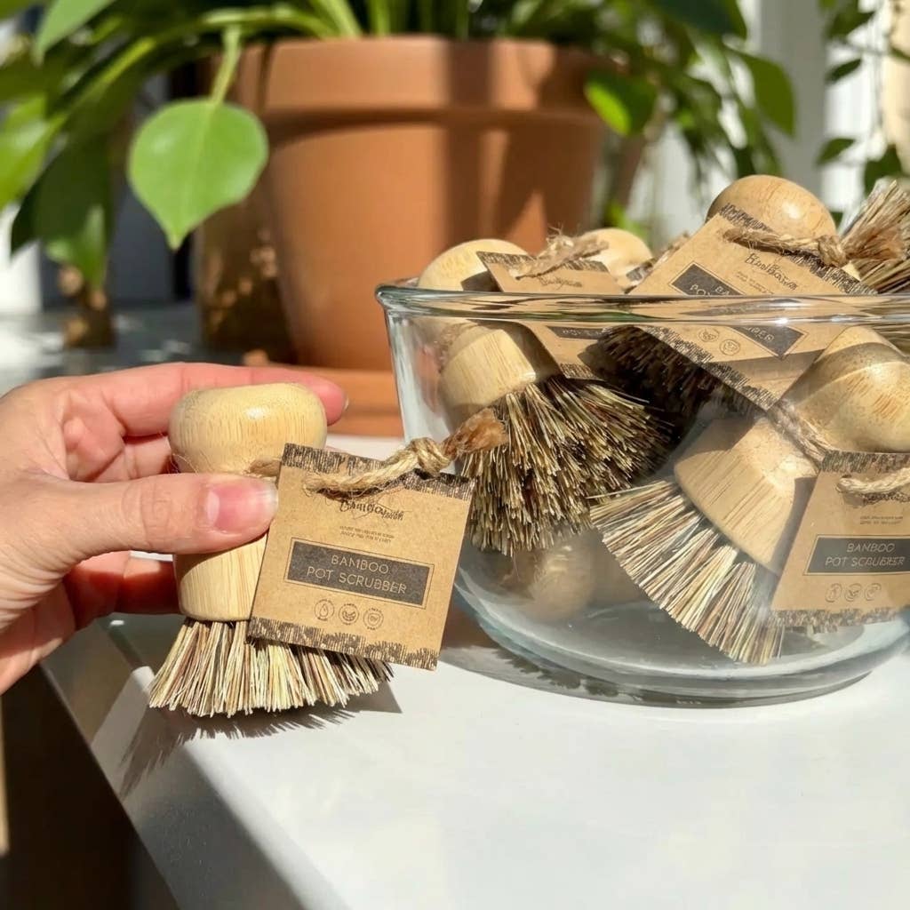 Bamboo Pot Scrubber | Kitchen |
