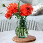 6 1/4" Small French Country Glass Vase
