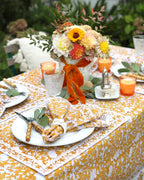 Napkin Pacho Saffron Floral, Set of 4