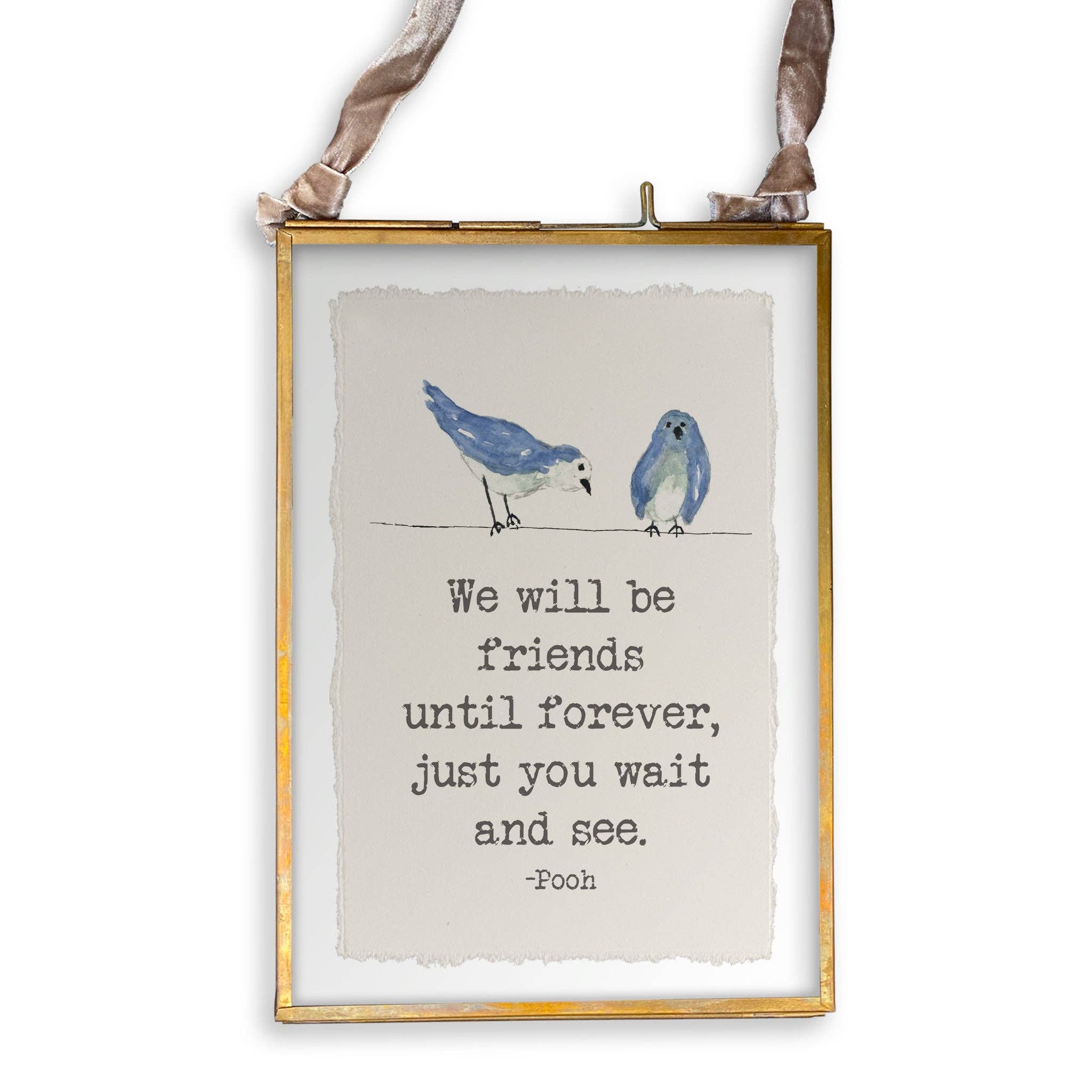 We Will Be Friends with Birds: Dishtowel