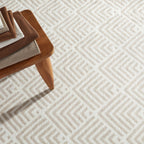 Cleo Machine Washable Rug | Cement: 4' x 6'