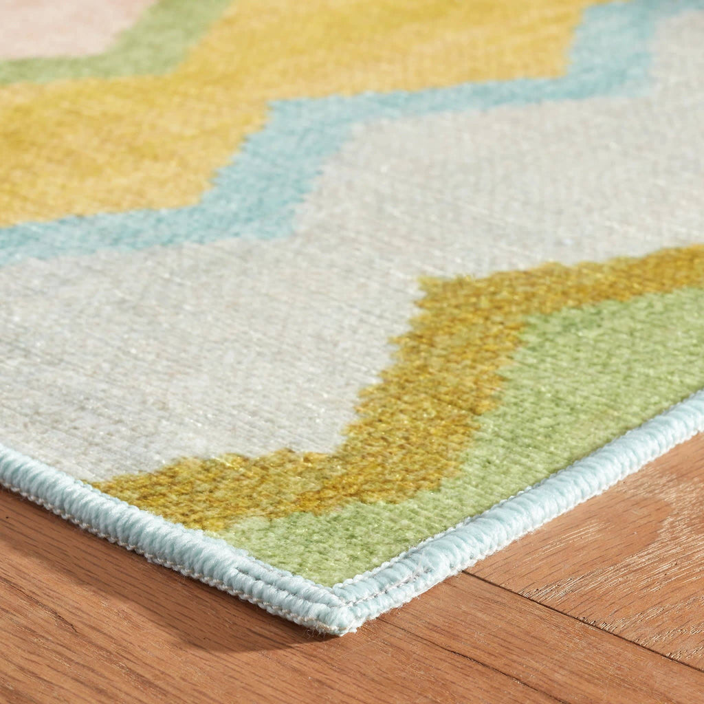 Safety Net Machine Washable Rug | Green: 2' x 3'
