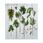 Weeping Pencil Pine Spray Green Plastic Christmas