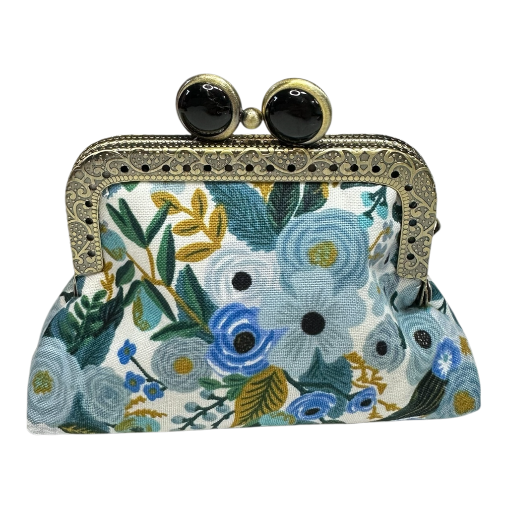 Kiki & Syds Mini Clutch Coin Purse - Blue Skies : Lemon