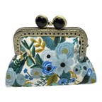 Kiki & Syds Mini Clutch Coin Purse - Blue Skies : Lemon