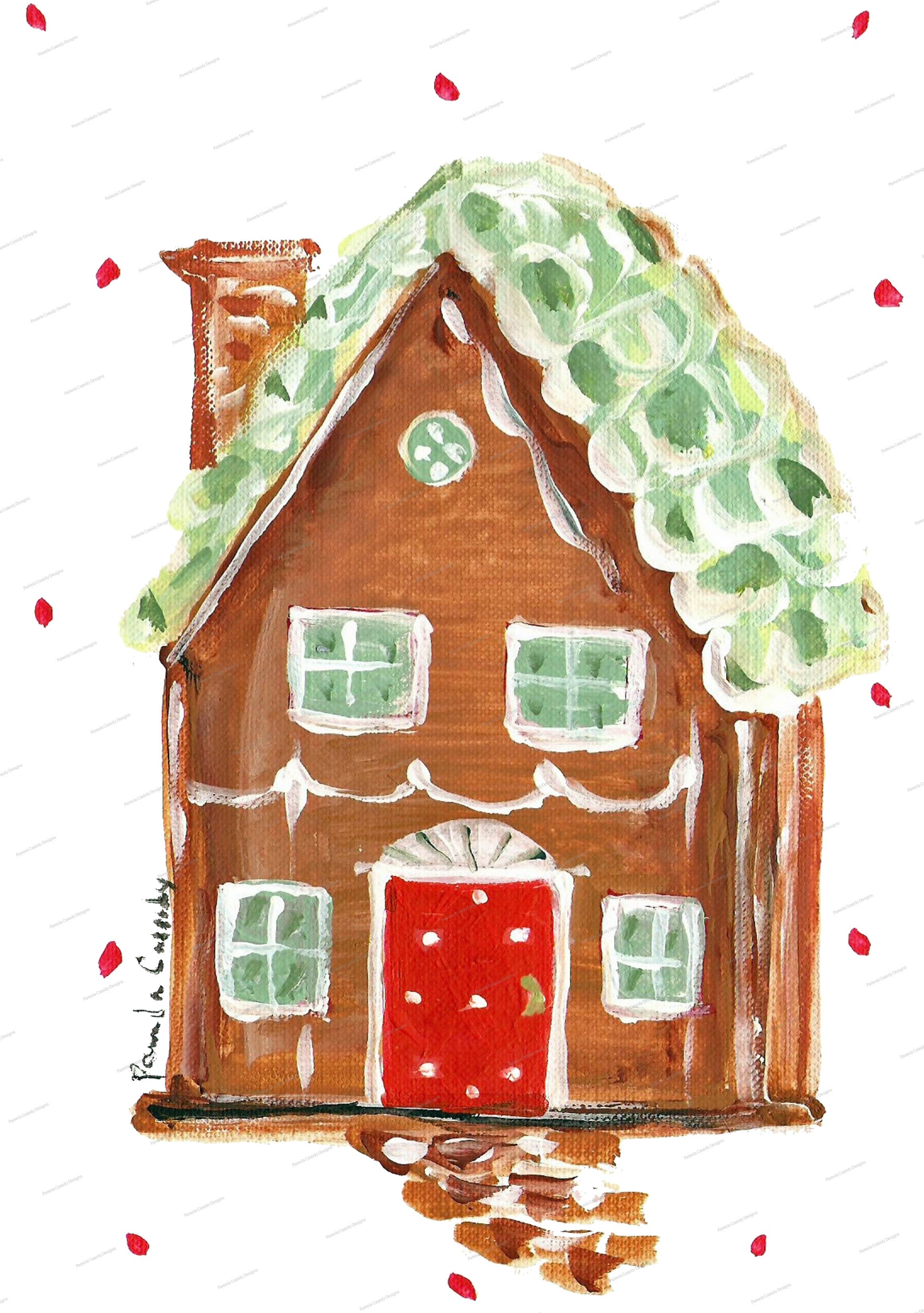 Gingerbread House Kitchen Towel
