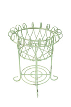 Metal Planter Basket-Green-12x15H-Willard