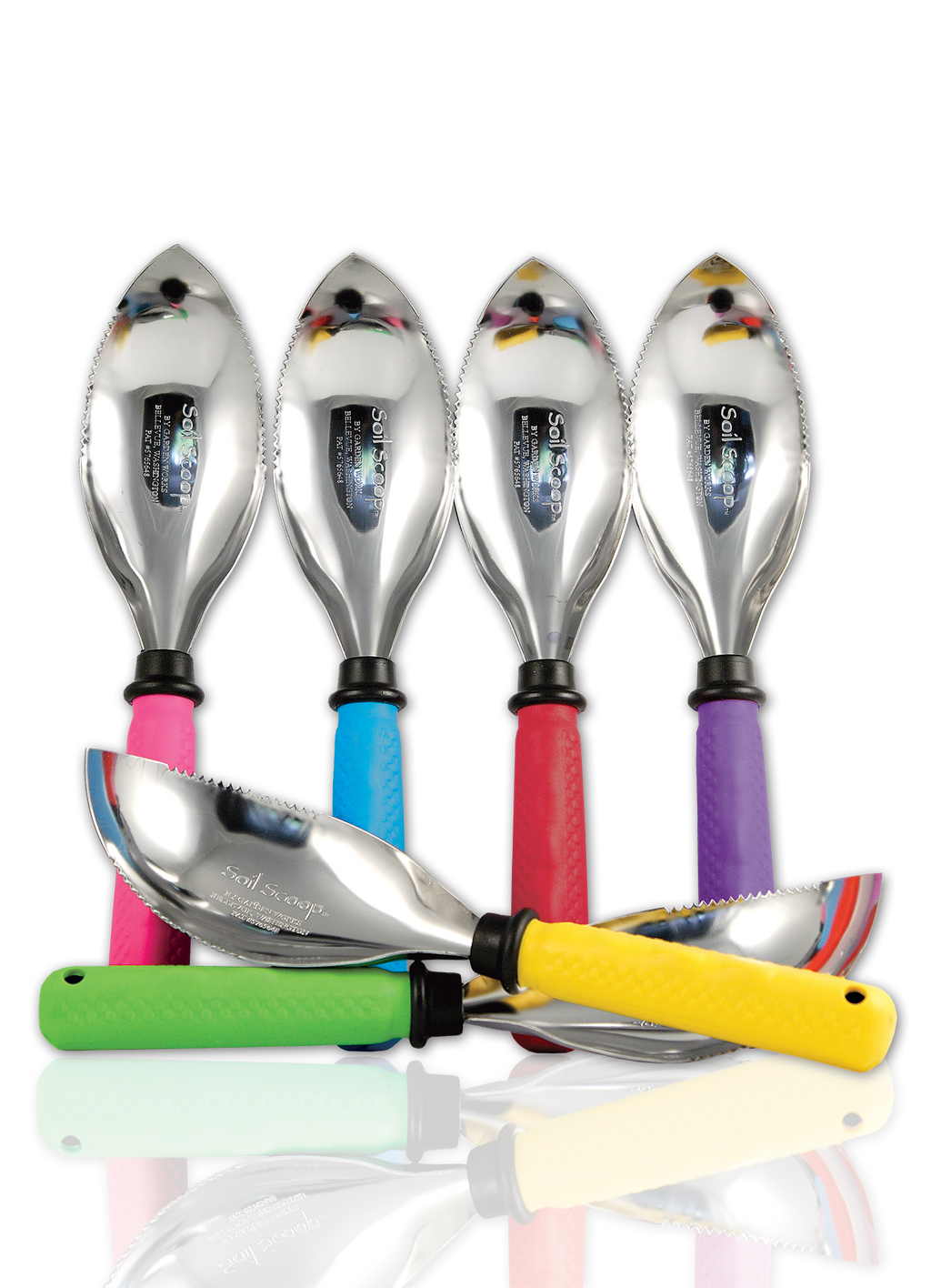 Soil Scoop™ - Comfort Grip - USA: Green Handle
