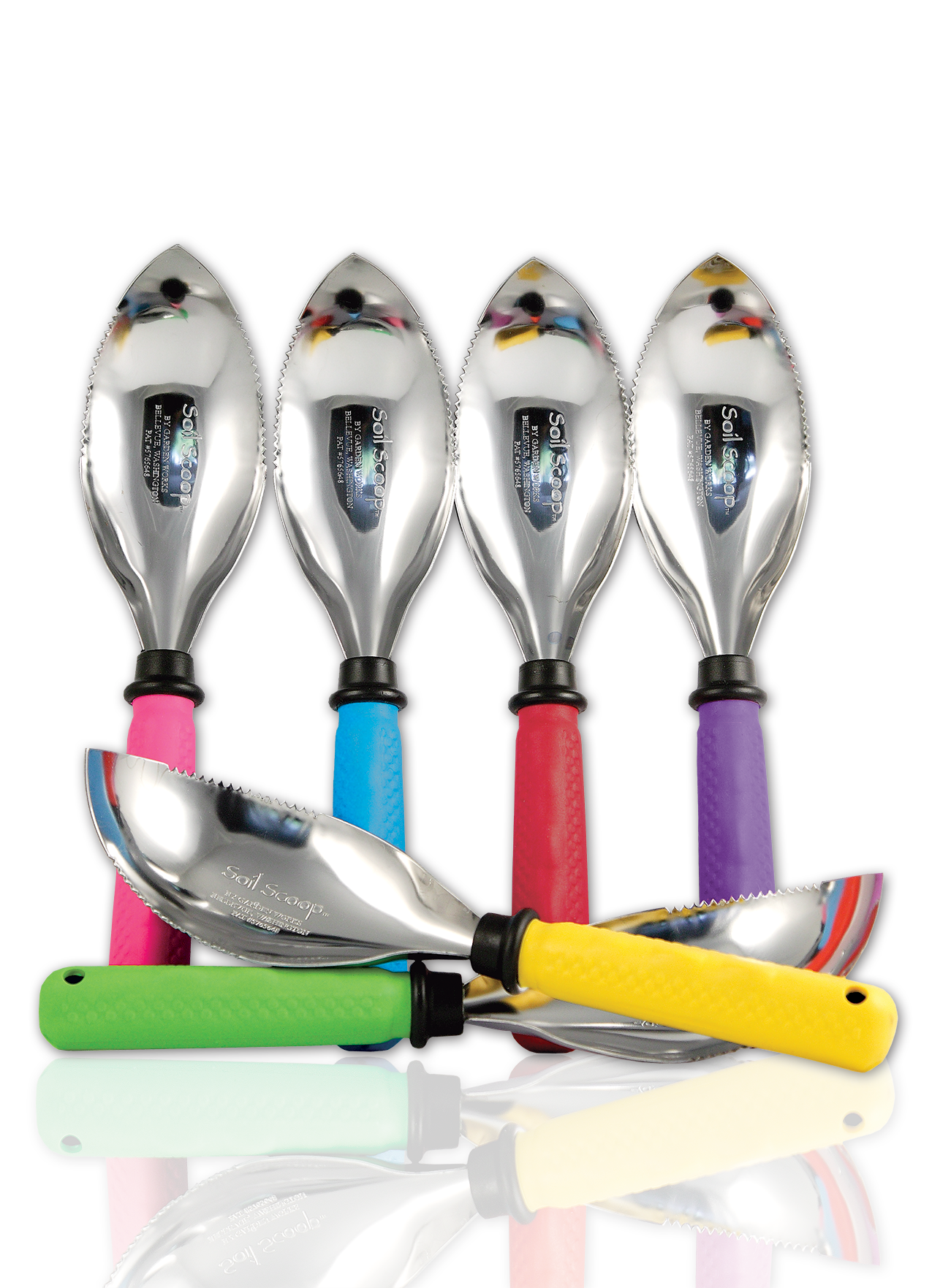 Soil Scoop™ - Comfort Grip - USA: Green Handle