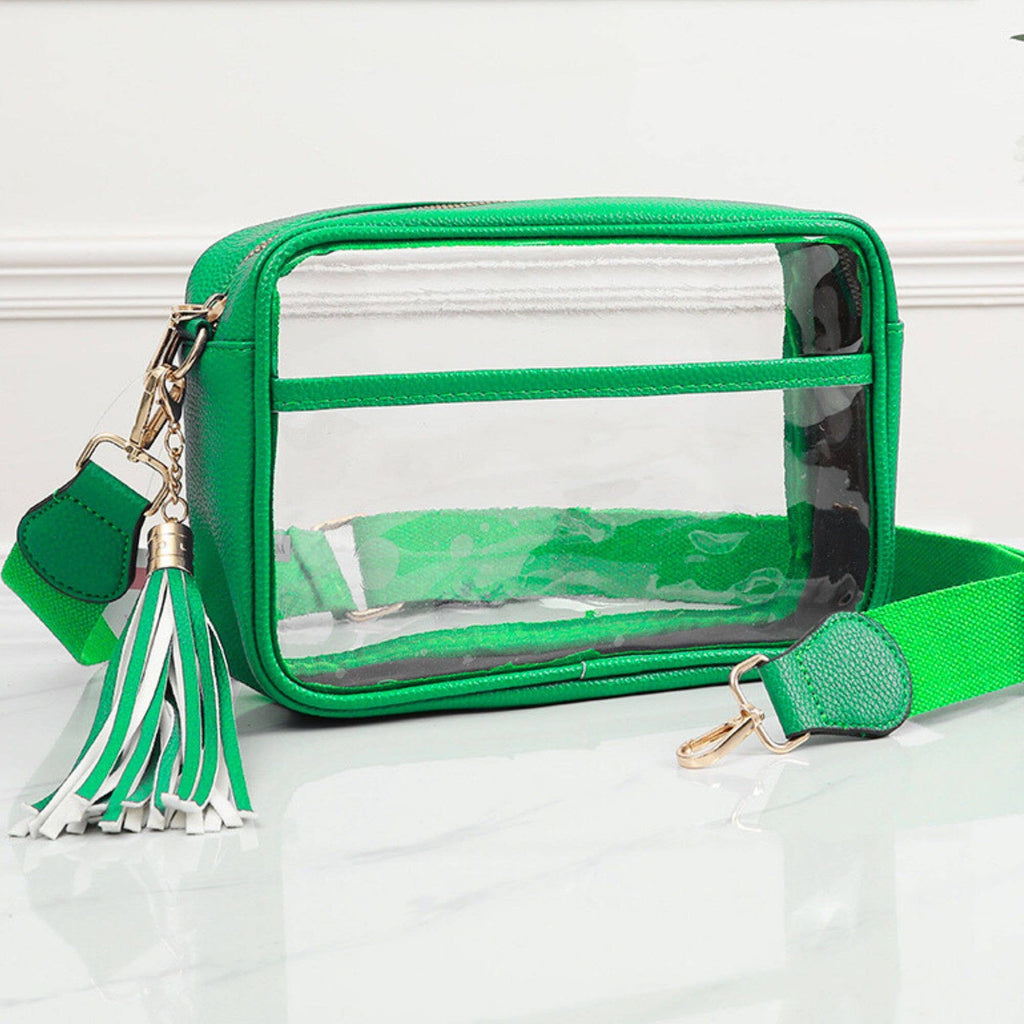 Game Day Stadium Rectangle Clear Bags: Navy